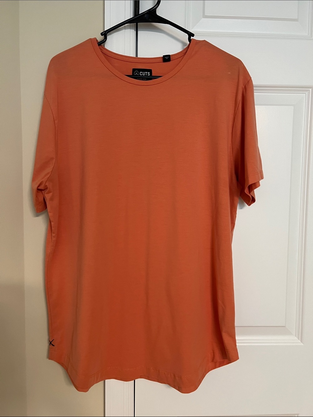 Cuts Clothing Orange Short Sleeve Crew Neck Tee